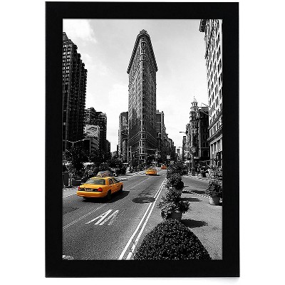 Americanflat Picture Frame with shatter-resistant glass - Wall Mounted Horizontal and Vertical Formats