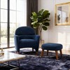 Okak Modern Upholstered Leisure Sofa Accent Chair with Footrest,Soft Padded Lazy Chair Set for Living Room,Bedroom - 3 of 4