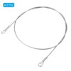 Unique Bargains Stainless Steel Light Outdoor Travel Luggage Safety Locking Cables 0.2" ID Eyelets - 3 of 4