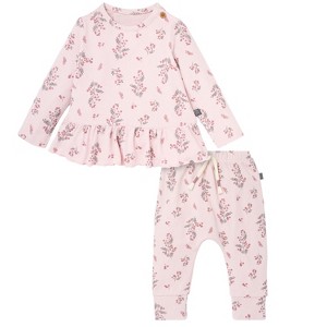 Modern Moments™ by Gerber Baby Girls' 2-Piece Peplum Top and Pants - 1 of 4