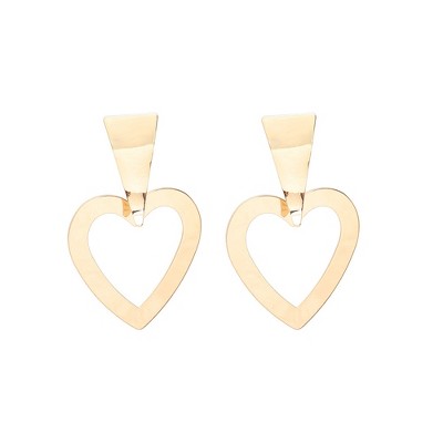 SOHI Women's Heart Drop Earrings