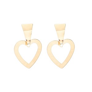 SOHI Women's Heart Drop Earrings - 1 of 3