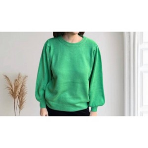 Women's Crew Neck Cut Out Back Knitted Sweater - Vine & Love - 1 of 2