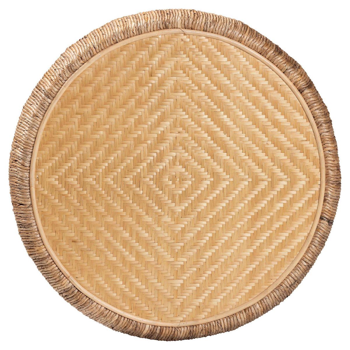 bali & pari Roma Rattan and Seagrass Coffee Table Natural Brown/Brown - thumbnail 2