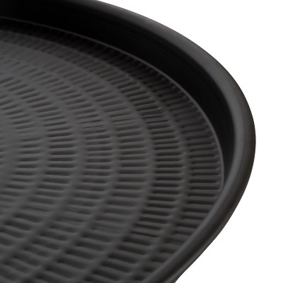 Mahdavi 28'' Round Black Metal Foldable Coffee Table