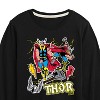 Boys' - Marvel - Thor Stickers Style Long Sleeve Graphic T-Shirt - 2 of 4