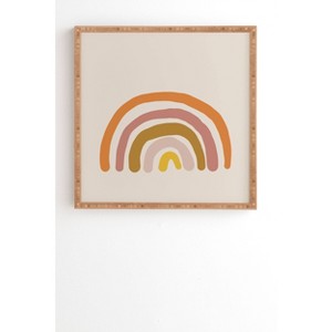 12" x 12" Urban Wild Stone Paint Rainbow Framed Wall Art - Deny Designs: Modern MDF Digital Art, Sawtooth Back Mount - 1 of 4