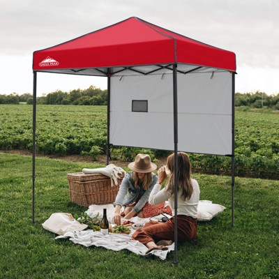 EAGLE PEAK 6'x4'Instant Pop Up Canopy with Adjustable Sun Wall