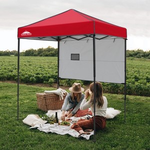 EAGLE PEAK 6'x4'Instant Pop Up Canopy with Adjustable Sun Wall - 1 of 4