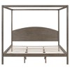 King Size Canopy Platform Bed, Wooden Bed Frame with Headboard and Support Legs -ModernLuxe - 4 of 4