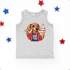 The Juniper Shop Patriotic Dog Ice Cream Toddler Tank - 5/6T - Heather Grey - 2 of 4