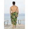 HAPPY BAY Men's Beachwear Wrap Summer Long Hawaiian Lava Lava Surfing Cover-Up Swimwear Holidays Beach Sarongs For Men One Size Multicolored, Bird - 3 of 4