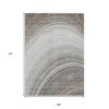 Gray Silver And Beige Abstract Washable Indoor Outdoor Area Rug - 3 of 4