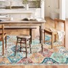 Washable Rug Vintage Floral Floor Carpet with Anti Slip Backing - 4 of 4