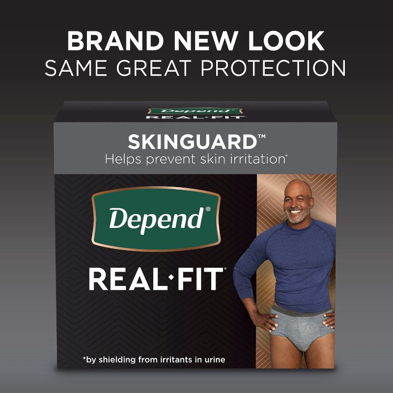 Depend Real Fit Incontinence Underwear for Men - Maximum Absorbency, 3 of 16