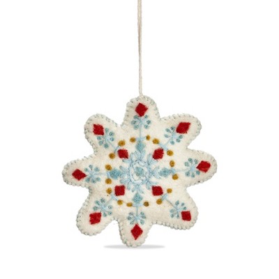 tag Stitched Snowflake Ornament