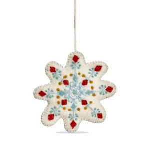 tag Stitched Snowflake Ornament - 1 of 1