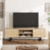WhizMax TV Stand for 65-80", Entertainment Center with 2 Drawers and Heavy Duty Support Leg, Wooden Media Cabinet TV Console Table - 3 of 4