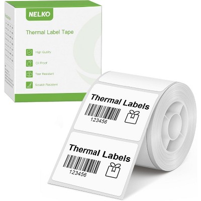 Nelko Thermal Labels for Nelko PM220 Label Maker, 1.57'' x 1.18'' (40x30mm), Waterproof, 1 Roll of 230 Self-Adhesive Thermal Paper (White)