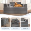 GYIIYUO 70" Convertible Sofa Bed with Pillows, Corduroy Folding Sleeper Sofa, No Assembly Required - 4 of 4