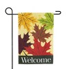 Northlight Welcome Fall Harvest Leaves Outdoor Garden Flag - 18" x 12.5" - 3 of 4