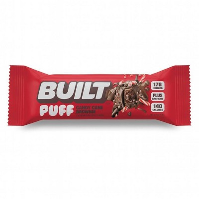 Built Bar Holiday Candy Cane Brownie Protein Bar - 17g Protein - 1.52oz