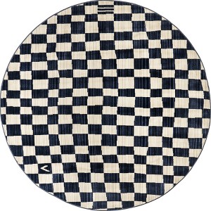 Nuloom Dominique Abstract Checkered Fringe Area Rug - 1 of 4