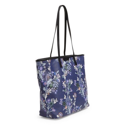 Vera Bradley Women's Coated Canvas Large Every Day Tote Bag Garden Masquerade Vines Shadow Blue — фото 2