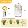 6 PCS Mason Jar Centerpiece for Table, Farmhouse Coffee Table Decor with Colorful Daisy & LED Lights, Summer Decoration For Kitchen Living Bathroom - 2 of 4