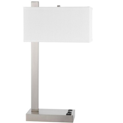 Cal Lighting LA-8037DK Drancy Metal Desk Lamp with One Power Outlet and One USB Charging Port