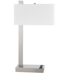 Cal Lighting LA-8037DK Drancy Metal Desk Lamp with One Power Outlet and One USB Charging Port - 1 of 4