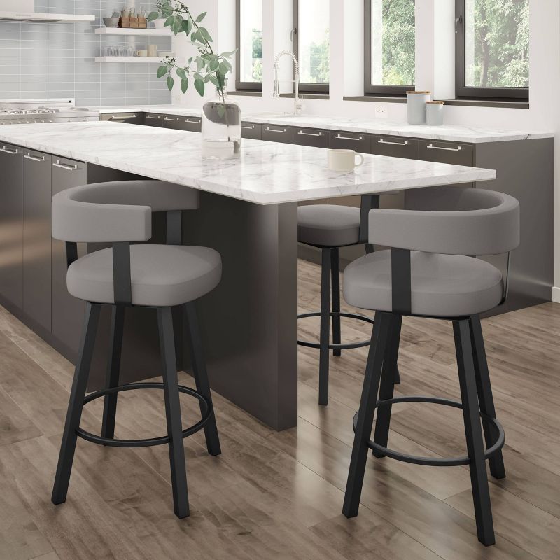 Parker Swivel Counter Height Barstool - Amisco , 6 of 10