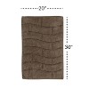 Knightsbridge Stylish And Comfortable All Season Traditional New Tile Design Cotton Bath Rug 20" X 30" Stone - 3 of 4