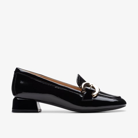 Обувь Clarks Womens Daiss 30 Trim Black Patent Shoes 7 Medium