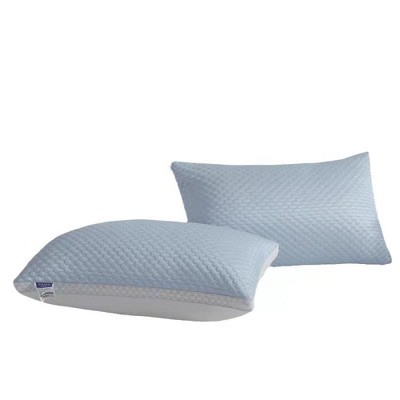 PDTEND 2-Pack Cooling Bed Pillows – Ice-Silk Fabric, Ergonomic Neck Support