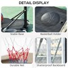 YONWAY Portable Basketball Hoop System Stand with 33inch Backboard, Height Adjustable 5FT-7FT for Indoor Outdoor Use, Black - 4 of 4