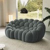 WJSHome 79.53'' Modern Bubble Sofa, Comfy Upholstered Loveseat Sofa, Lazy Floor Curved Couch for Living Room, Apartment, Small Space - 2 of 4