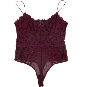 GUESS Womens Treon Bodysuit Jumpsuit, Purple, X-Small - 1 of 1