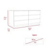 60.4'' Wood Double dressers with All Metal Drawer Rails - 2 of 4