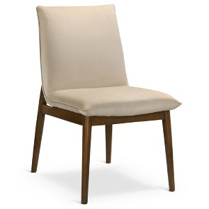 Vynxaria Beige Dining Chairs - Mid-Century Modern Velvet Seating for Versatile Spaces - 1 of 4