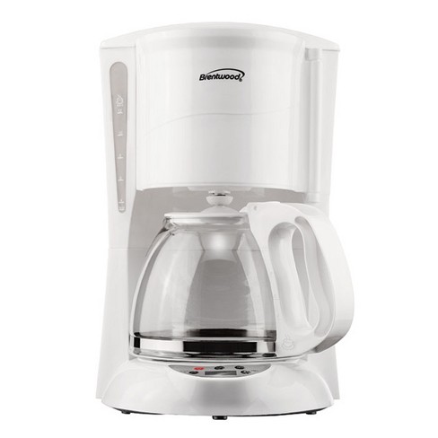 Brentwood 12-cup Digital Coffee Maker (white) : Target