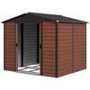 Outsunny Metal Storage Shed Organizer, Garden Tool House with Vents and Sliding Doors for Backyard, Patio, Garage, Lawn - 4 of 4