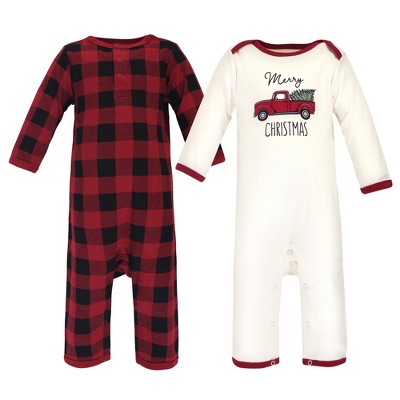 Touched by Nature Baby Unisex Holiday Pajamas, Baby Christmas Trees