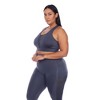 Plus Size Racer Back Sports Bra - White Mark - 2 of 4
