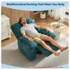 Living Room Manual Recliner Chair,Ergonomic Overstuffed Breathable Fabric Reclining Chair w/ Side Pockets,q235 Steel Frame Lazy Boy Single Sofa - 4 of 4