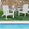 Costway Outdoor Wooden Adirondack Chair Patio Lounge Chair w/ Armrest - 3 of 4