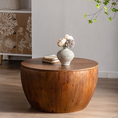 38'' Three-dimensional Coffee Table for Living Room, Embossed Pattern Design - Maison Boucle