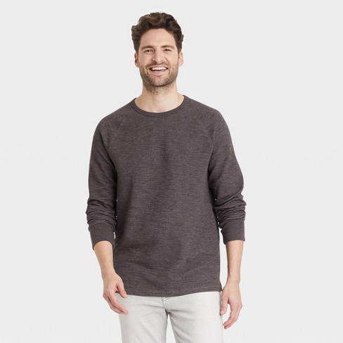 Men's Long Sleeve Textured T-Shirt - Goodfellow & Co™ - image 1 of 3
