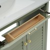 NicBex 29.9" Bathroom Storage Cabinet with Sink, Bathroom Cabinets with 2 Spacious Cabinet Doors, 1 Flip Drawer for Bathroom, Green - 3 of 4