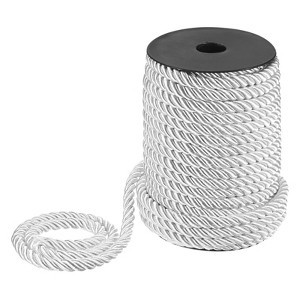Unique Bargains Soft Polyester Twisted Silk Decorative Craft Cord Trim Cord Rope 22 Yards 1 Pc - 1 of 4
